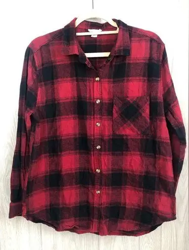 Full Tilt Women’s  for Tillys red and black Buffalo plaid cotton flannel size XL