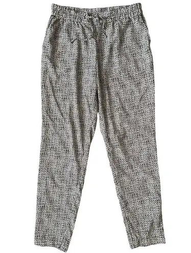 Liz Claiborne  Black White Geometric Print Pants, Small