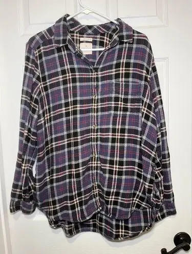 American Eagle  Size XL Super Soft Oversized Fit Flannel Long Sleeve Shirt