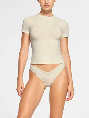 SKIMS Cotton Jersey T-Shirt in Bone, Size Large