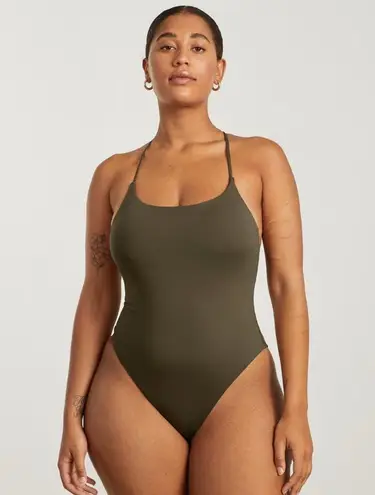 Everlane  Women's Green The String One-Piece Size Medium