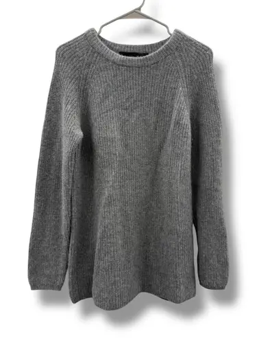 Jenni Kayne Cashmere Sweater Size Medium Gray 100% Women's Long Sleeve Luxe Cozy