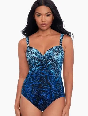 MiracleSuit NWT Miracle Suit ‘Peregrina’ ‘Boa Blues’ Blue Printed One-Piece Swimsuit