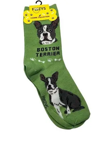 Foozys Boston Terrier Dog Socks Canine Collection Size 9