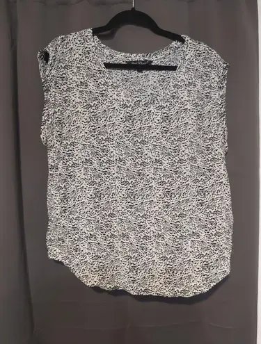 Velvet Heart Women's XL White Leopard Tank Top, Sleeveless Animal Print, Summer