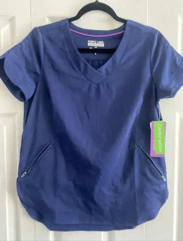 Purple Hands Women's Navy Scrub Top Purple Label Limited Edition Small NEW