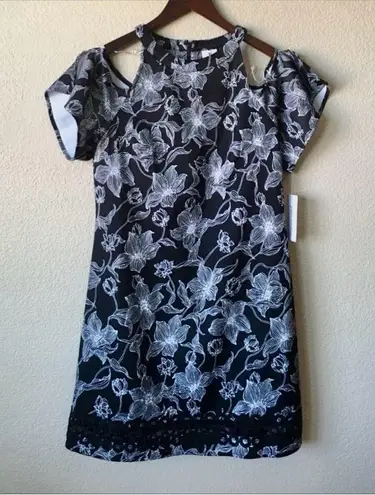 Julia Jordan Cold Shoulder Floral Printed Dress Size 10