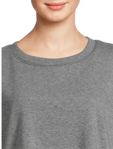 secret treasures Womens Terry Sleep Top Size XS 0-2 Gray Cut Off Edges New