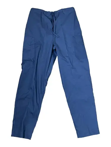 Peaches Uniforms Scrub Cargo Bottom Blue Drawstring Waist 7167C Women Small NWT