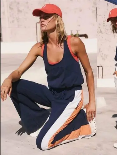 FP Movement by Free People Blue and Orange Jumpsuit