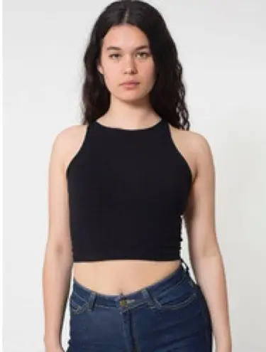 American Apparel Crop Tank - Black - S