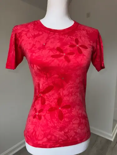 Y2K Grass Roots Red Tie