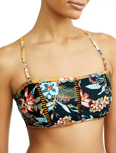 Time and Tru Desert Bloom Bandeau Swim Bathing Suit Bikini Top Women's Size XL