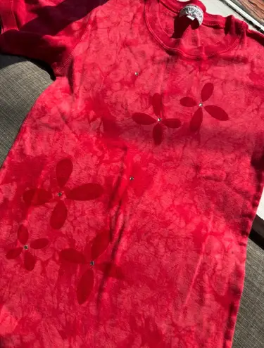 Y2K Grass Roots Red Tie