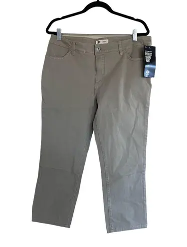 Dickies NWT  Perfect Shape Skinny Fit Capri Pants In Rinsed Oxford Stone