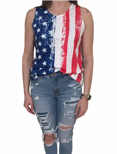 NEW American Flag Patriotic Tank Top. Small. Multiple