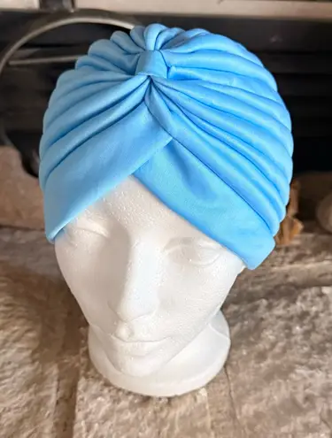 Source Unknown Light Blue Turban Headwrap