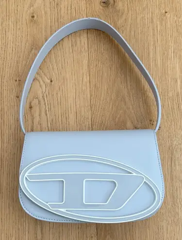 Diesel Leather Bag 1DR Size Regular Gray White