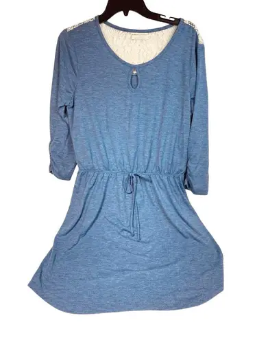 Bobbie Brooks Blue Tunic or Mini Dress L Size L
