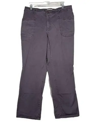 Frye & Co Pants Womens 14 Gray Khaki Straight Streetwear Everyday Casual Neutral