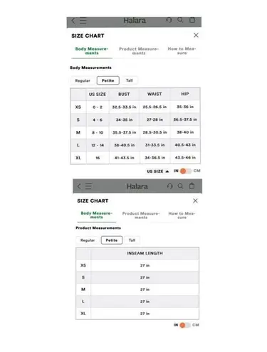 Halara Size Sā(Petite) High Waisted Crossover Pocket Washed Stretchy Knit Super