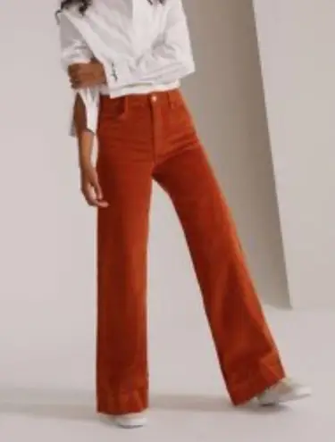 Weekday  Ace Coral Corduroy Wide Leg Trouser Pants