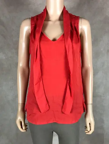 COMME TOI Orange Sleeveless Neck