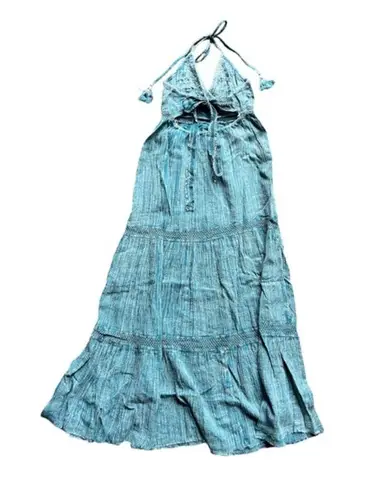 Raga NEW Anthropologie Embroidered Maxi Halter Dress Size Small