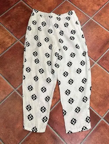 Sita Murt Atelier Edition 100% Linen Casual Pants White Size 8