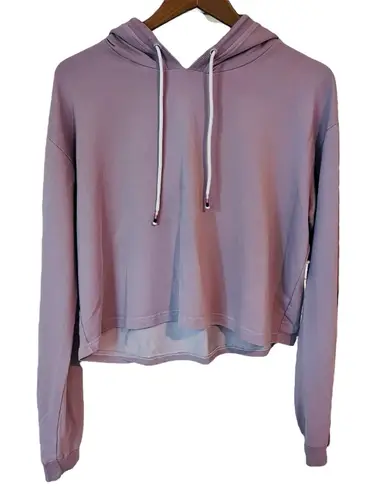 Marine layer Cropped Hoodie Women's XL Soft Dusty Mauve Pink Lilac Drawstring