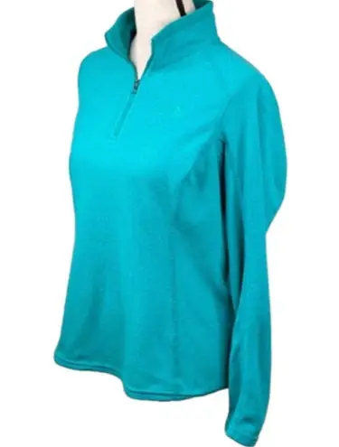 The North Face  Teal Fleece 1/4 Zip Pullover Top ~ Jacket ~ Women's Size LARGE