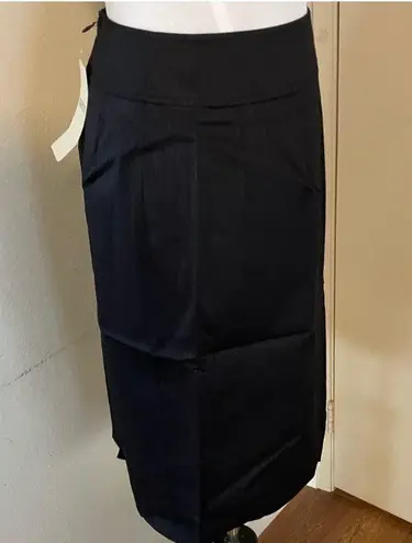 Napist Women's Work Office Business Stripes Pencil Skirt Black