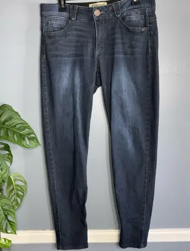 Democracy Ab Solution Booty Lift Medium Washed Ankle High Waist Blue Jeans Sz 10