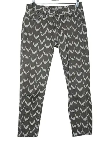 Mavi Alexa Ankle Skinny Jeans Mid Rise Cropped Ikat Print 27