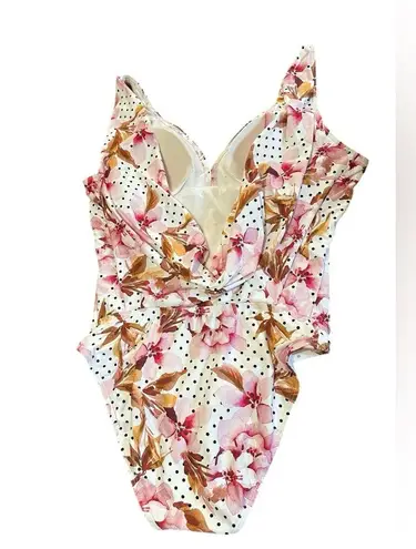 Alex Marie Women's One Piece Swimsuit Floral Multicolor Size: 12