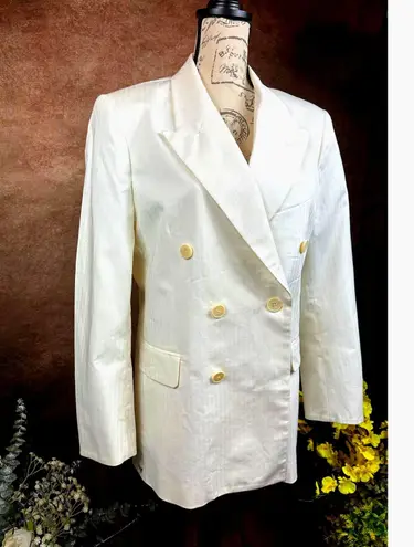 Zadig & Voltaire Vina Coton Blazer - Cream- size 40 (4)