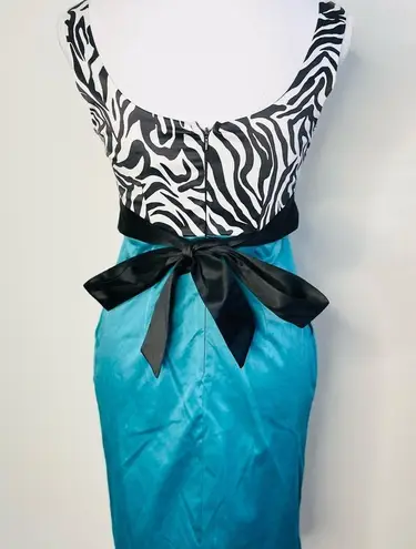 City Triangles City Triangle Formal Sleeveless Zebra Print Bodice Dress Size 3 Beautiful Combo