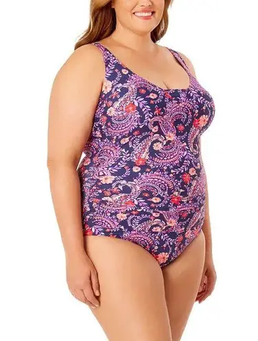 Land’s end one piece swimsuit Full Coverage Bottom
Removable Soft Cups nwt Red Size M