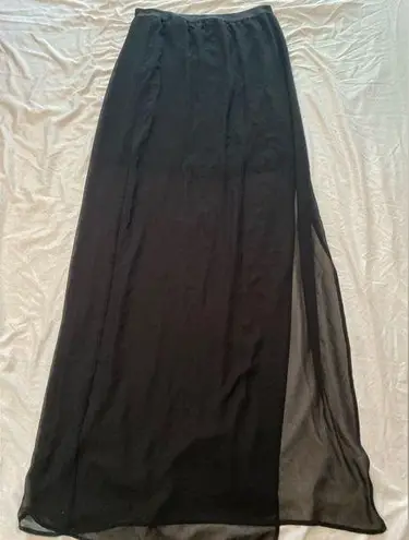 Bebe Black long skirt