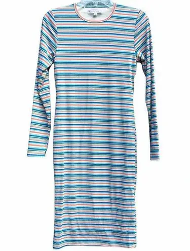 Velvet Torch NWT LA Striped Long Sleeve Dress M