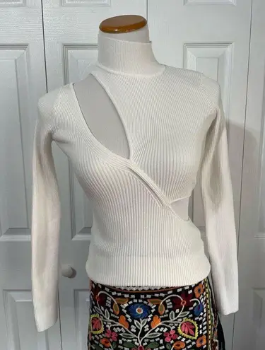 Michael Costello  X REVOLVE Cutout Soraya Sweater in Ivory size XS