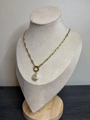 Handmade Gold Pearl Necklace | 20 Inches | Waterproof & Tarnish Resistant