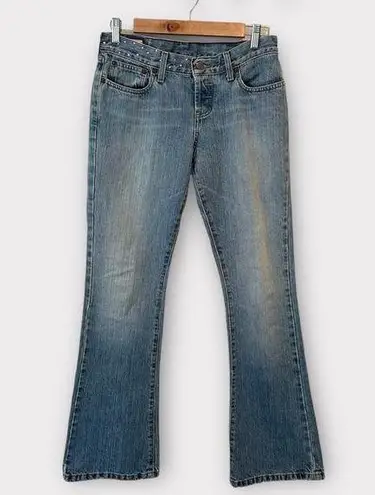 Abercrombie & Fitch Vintage Y2K  Low Rise Hip Hugger Embellished Bootcut Jeans