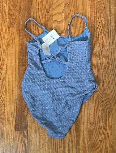 ANDIE  Swim The Jetties One Piece Macrame Slate size XS NWT pastel