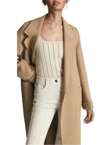 Reiss wool blend Elise belted coat NWT