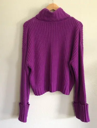 Nine West  Purple Turtleneck Sweater Size M