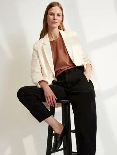 Everlane  The Utility Barrel Pant in Black 2 Tall NWT