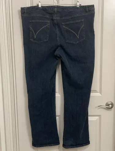 Venezia Yellow Square Bootcut 32” Inseam Jeans Size 28W