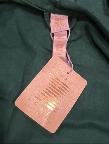 Savagexfenty NEW Savage X Fenty Hunter Green Savage Showgirl Short Robe