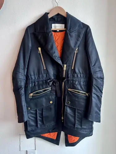 Veronica Beard Nylon Utility Jacket Navy Size 6